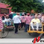 Puluhan Wisatawan Mancanegara Nikmati Wisatawa Kota Probolinggo Dengan Naik Becak