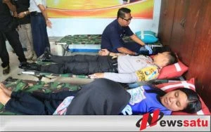 Operasi Lilin Semeru 2018, Polres Kediri Gelar Donor Darah