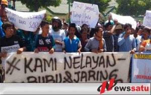 Puluhan Nelayan Demo Di Kantor DPRD Sumenep