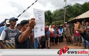 Ratusan Warga Ogan Komering Ilir Demo PT Kelantan Sakti