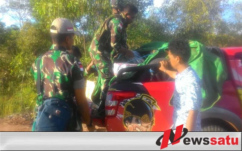 Satgas Yonmek 521 DY Gagalkan Penyelundupan Ribuan Botol Miras