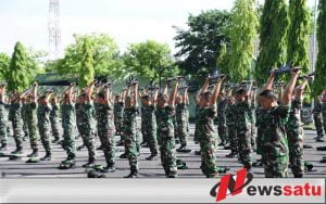 Senam Senjata Hingga Latihan PBB, Menghiasi Minggu Militer di Korem 084 Bhaskara Jaya