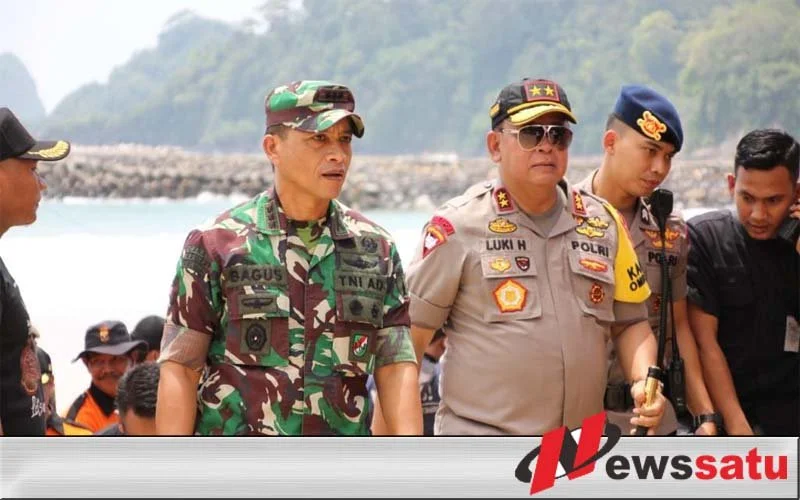 Danrem 083 Baladhika Jaya Dan Kapolda, Pantau Simulasi Penanggulangan Bencana Di Banyuwangi
