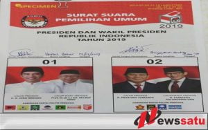 Inilah Desain Surat Suara Pemilu 2019
