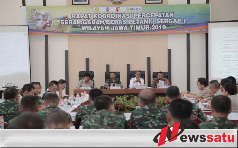TNI AD Dukung Percepatan Serap Gabah Di Jawa Timur