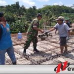 TNI Cilacap Bersama Warga Bergotong Royong Bangun Masjid Al Huda