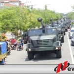 18 Meriam Caesar Dikirab Keliling Ngawi