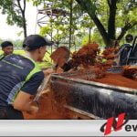 Armed 12 Kostrad Bangun Jogging Track Sepanjang 400 Meter di Ngawi