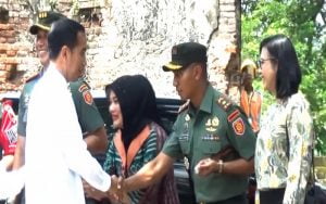 Danyon Armed Kostrad Kawal Kunjungan Presiden Jokowi Di Ngawi