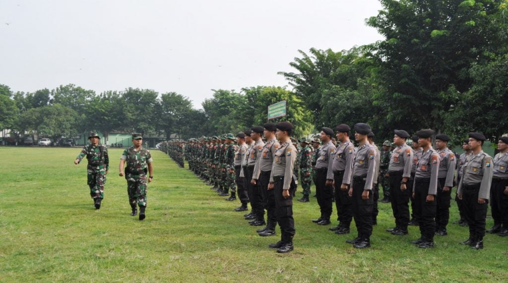 Kasrem 082 CPYJ Jadi Saksi Pembukaan Latihan Pengamanan Pemilu 2019