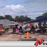 Puluhan Penduduk Desa Celikah OKI Demo PT Waskita Karya