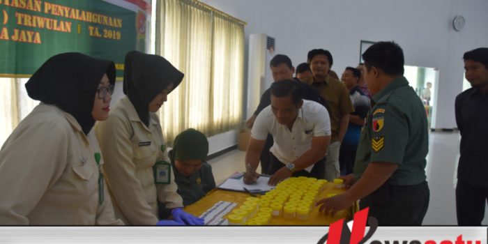 Anggota Korem 084/Bhaskara Jaya Di Tes Urine