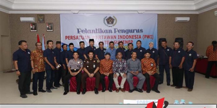 Pengurus PWI Sumenep 2019-2022 Dilantik