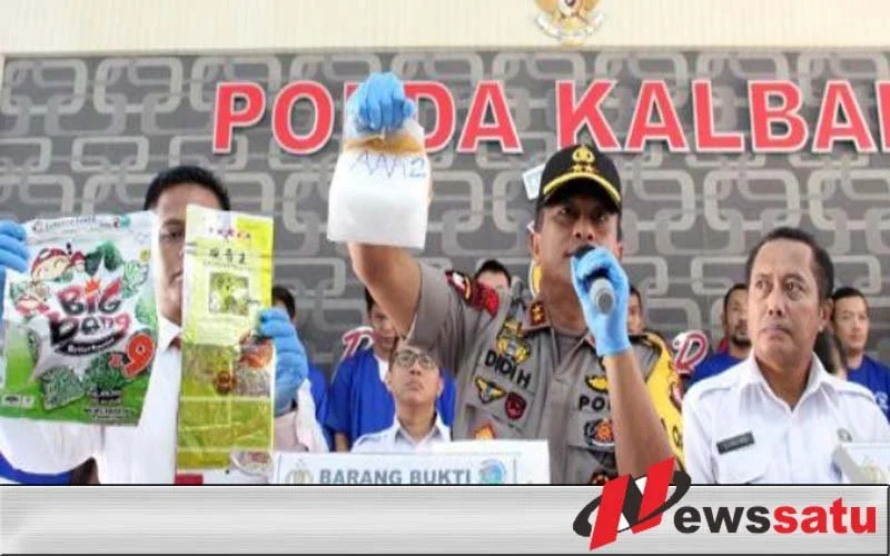 Polda Kalbar Tangkap Pengedar Narkoba Jaringan Internasional