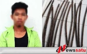 Polres Ogan Komering Ilir Bekuk Pencuri Kabel Tembaga Di Pabrik Kertas