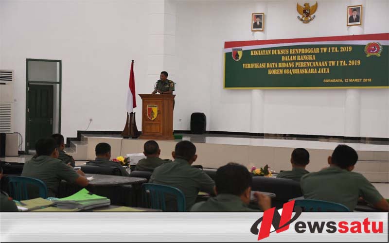 Program Kerja Staf Korem 084 Bhaskara Jaya Dan Seluruh Kodim di Verifikasi