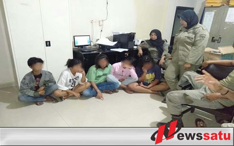 Satpol PP OKI Amankan Belasan Anak Punk