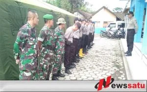 Wujud Sinergitas, Kanit Sabhara Sukorambi Jember Pimpin Apel TMMD
