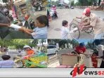 Anak PAUD Omor Emas Bagi-bagi Minyak Goreng