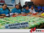 BNN Gagalkan Penyelundupan 50 Kg Narkoba Jaringan Malaysia