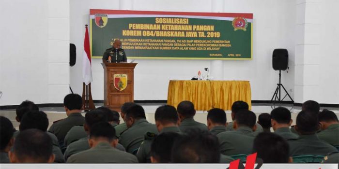 Babinsa di Wilayah Korem 084 Bhaskara Jaya Wajib Sosialisasikan Ketahanan Pangan
