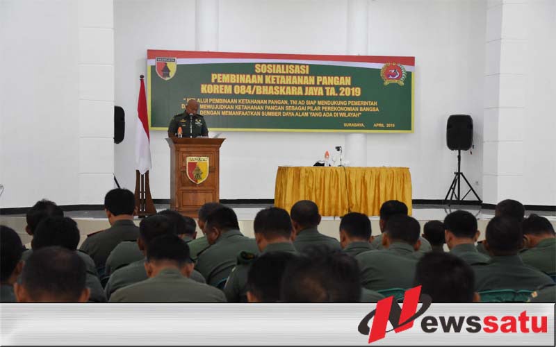 Babinsa di Wilayah Korem 084 Bhaskara Jaya Wajib Sosialisasikan Ketahanan Pangan