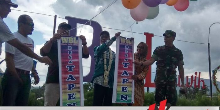 Bupati Salwa Resmikan Destinasi Desa  Wisata Bukit Luwik
