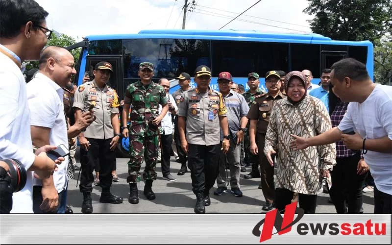 Danrem 084 Bhaskara Jaya Tinjau TPS di Surabaya