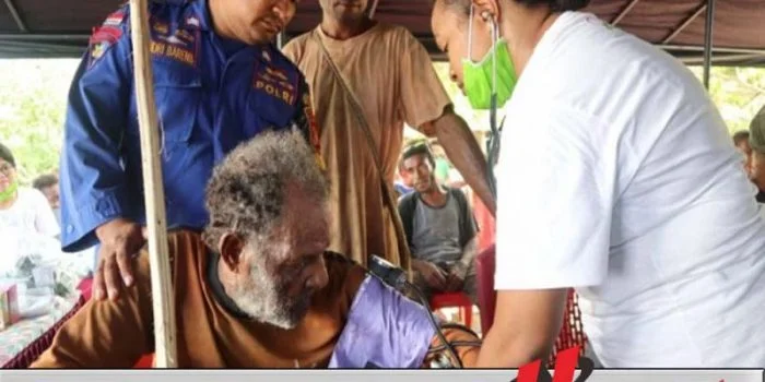 Ditpolair Polda Papua Beri Pelayanan Kesehatan Gratis