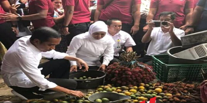Janji Jokowi saat Blusukan ke Pasar Wonoasih Kota Probolinggo