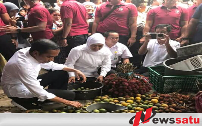 Janji Jokowi saat Blusukan ke Pasar Wonoasih Kota Probolinggo