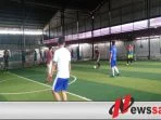 Jelang Hari Tenang, Nur Faizin Main Futsal Sama Jurnalis Sumenep