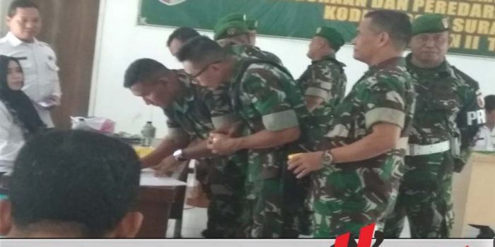 Prajurit Kodim 0831 Surabaya Timur Di Tes Urine