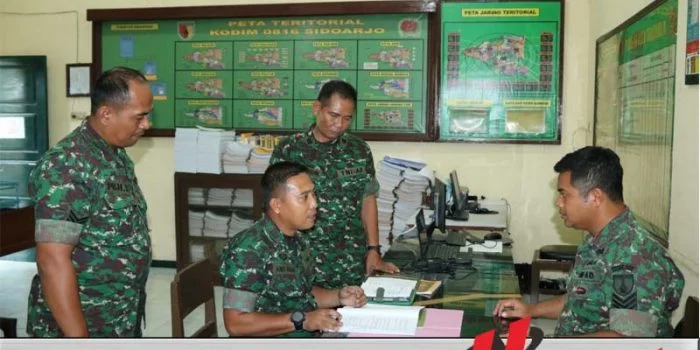 Program Semester I Kodim 0816 Sidoarjo Dievaluasi