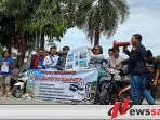 Soal Tambak Udang, Puluhan Aktivis Unjuk Rasa Ke Rumdis Bupati Sumenep