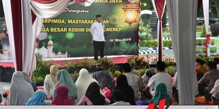 Danrem Bhaskara Jaya Safari Ramadhan di Sumenep