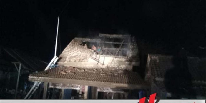 Diduga Konsleting Listrik, Rumah di OKI Hangus Dilalap Si Jago Merah