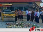 Hasil Operasi Pekat, 670 Botol Miras Dimusnahkan Polres Sumenep