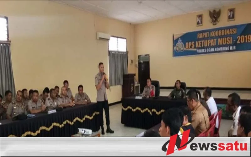 Jelang Operasi Ketupat Musi 2019, Polres OKI Gelar Rapat Koordinasi Lintas Sektoral