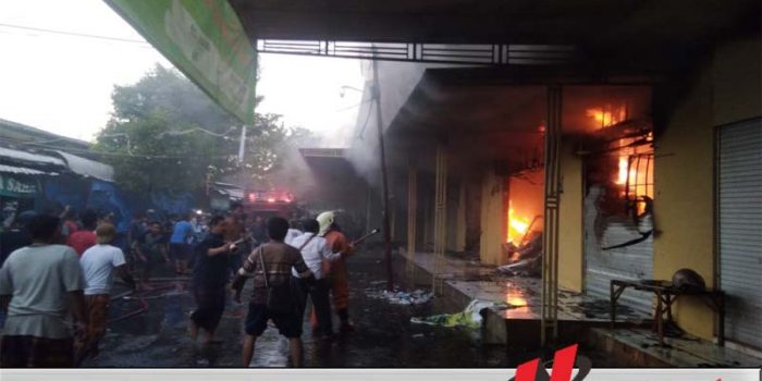 Pasar Anom Baru Sumenep Terbakar