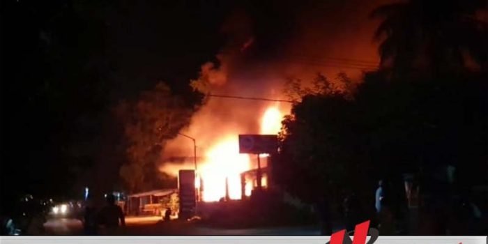 Pom Mini Milik Anggota DPRD Sumenep Terbakar
