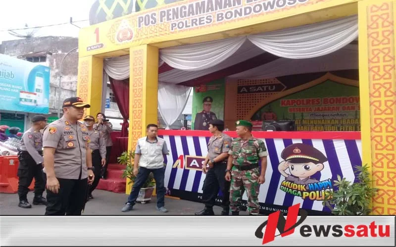 Kapolres Bondowoso Periksa Kesiapan PosPam Lebaran 2019