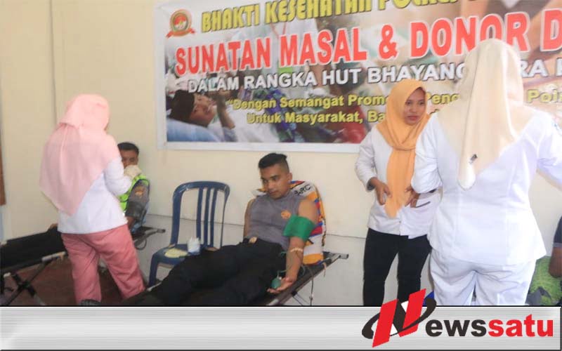 Polres Buru Gelar Donor Darah