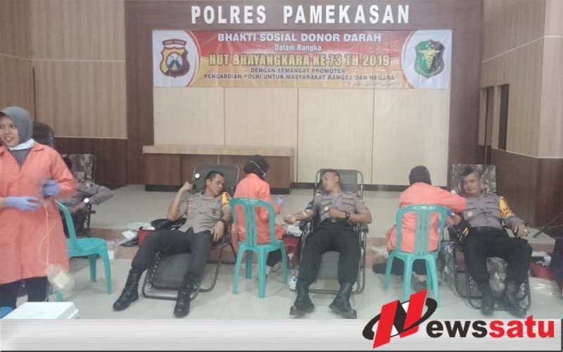 Polres Pamekasan Gelar Donor Darah