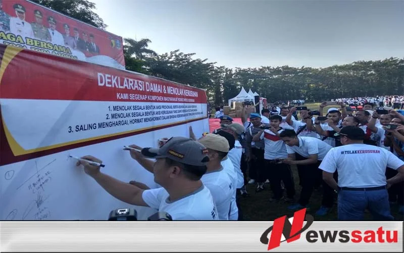Warga Bondowoso Deklarasi Tolak Kerusuhan