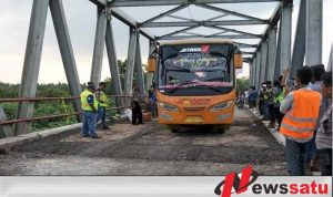 Jembatan Penghubung Provinsi Lampung-Sumatera Selatan Selesai Diperbaiki