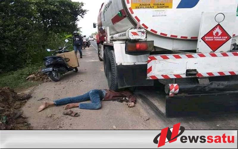 Pengendara Di Ogan Ilir Tewas Terlindas Truk