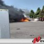 Mobil Terbakar Di SPBU Probolinggo