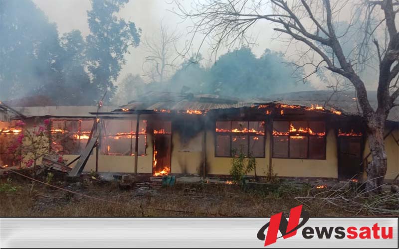 SMA YBI 4 Kayuagung Terbakar
