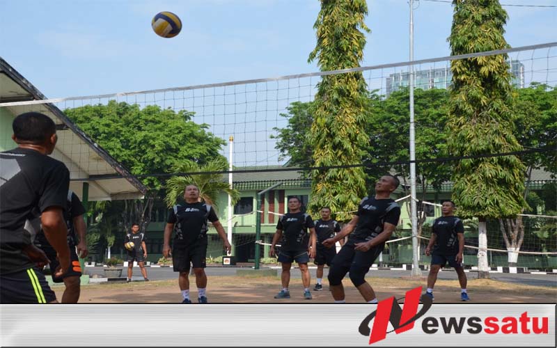 Tingkatkan Sinergitas Pimpinan Dan Prajurit Melalui Ajang Voli